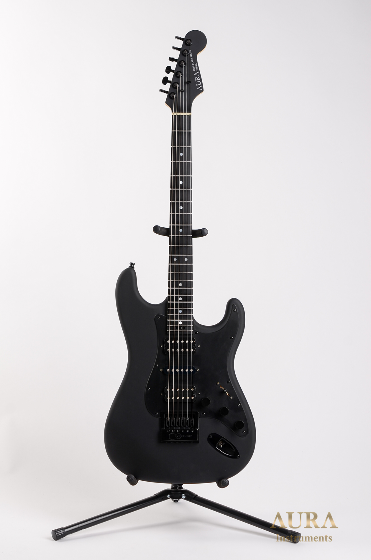 Handmade guitar Aura Pure Black Series