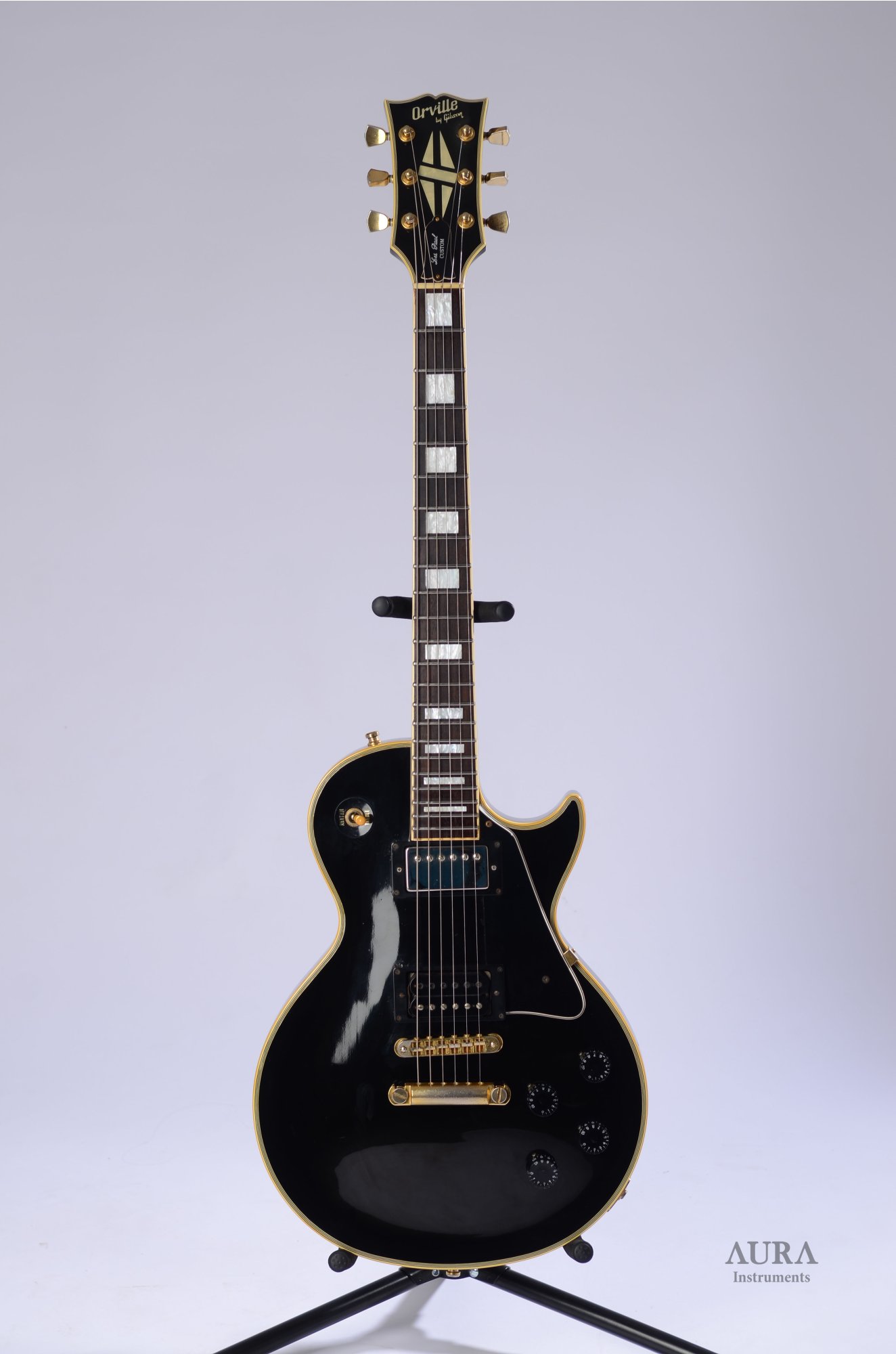 Orville By Gibson Les Paul Custom Black Beauty 1989