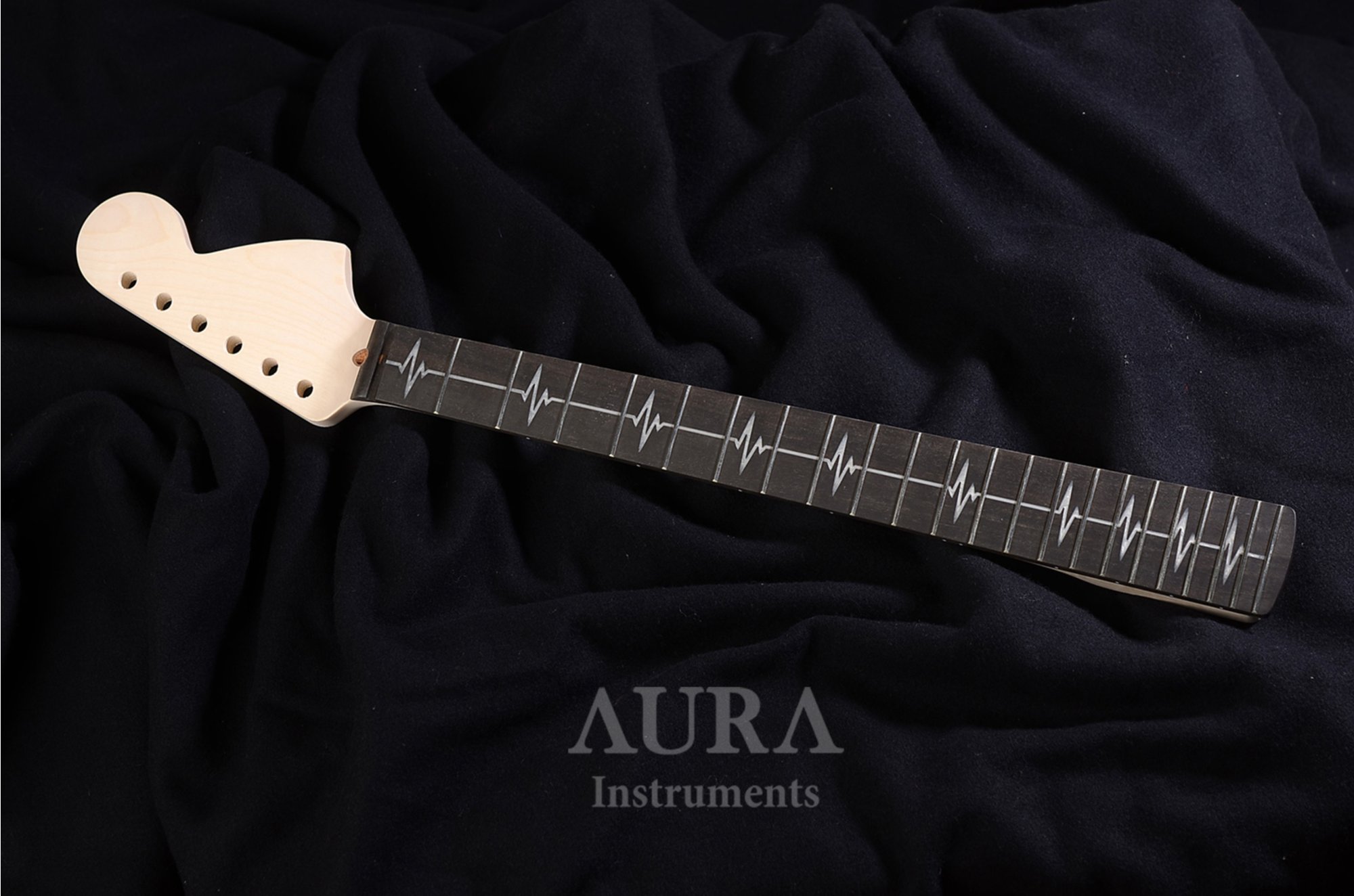Custom Guitar Fretboard - Heartbeat