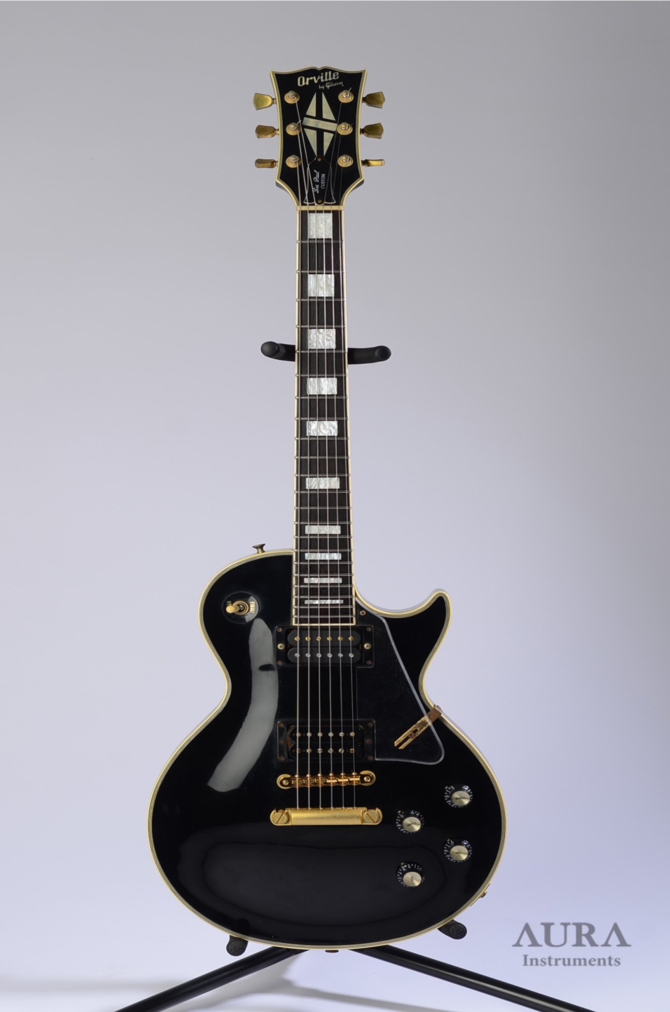 Orville By Gibson Les Paul Custom Black Beauty 1990