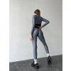FITRUN Leggings Super Nuts Push-Up "Total Shine Silver"