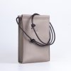 Kožená kabelka PURA - šedá