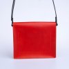 Kožená kabelka CUBO - červená