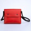 Kožená kabelka CUBO - červená