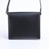 Kožená kabelka CUBO pecka - černá