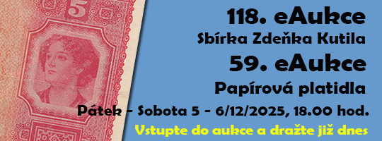 118. aukce Kutil - bankovky