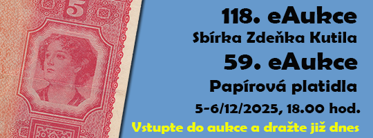 118. aukce Kutil - bankovky