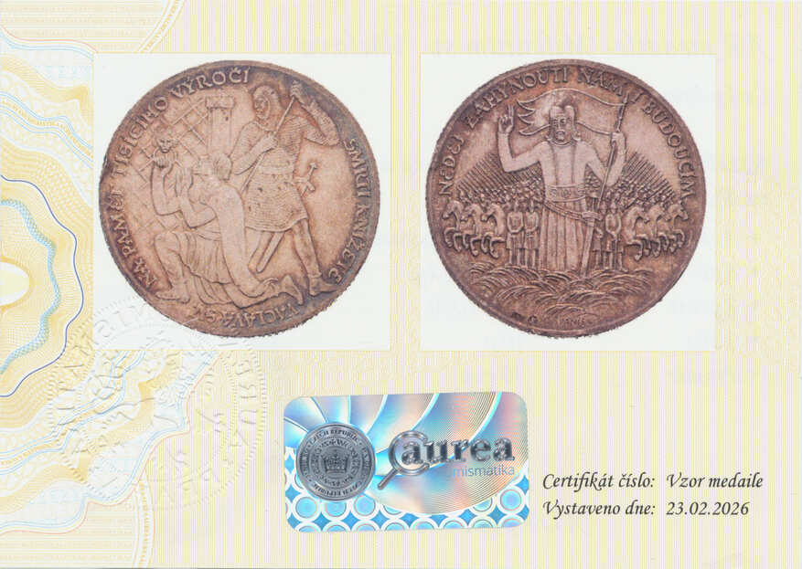 Certifikát AUREA – zadní strana