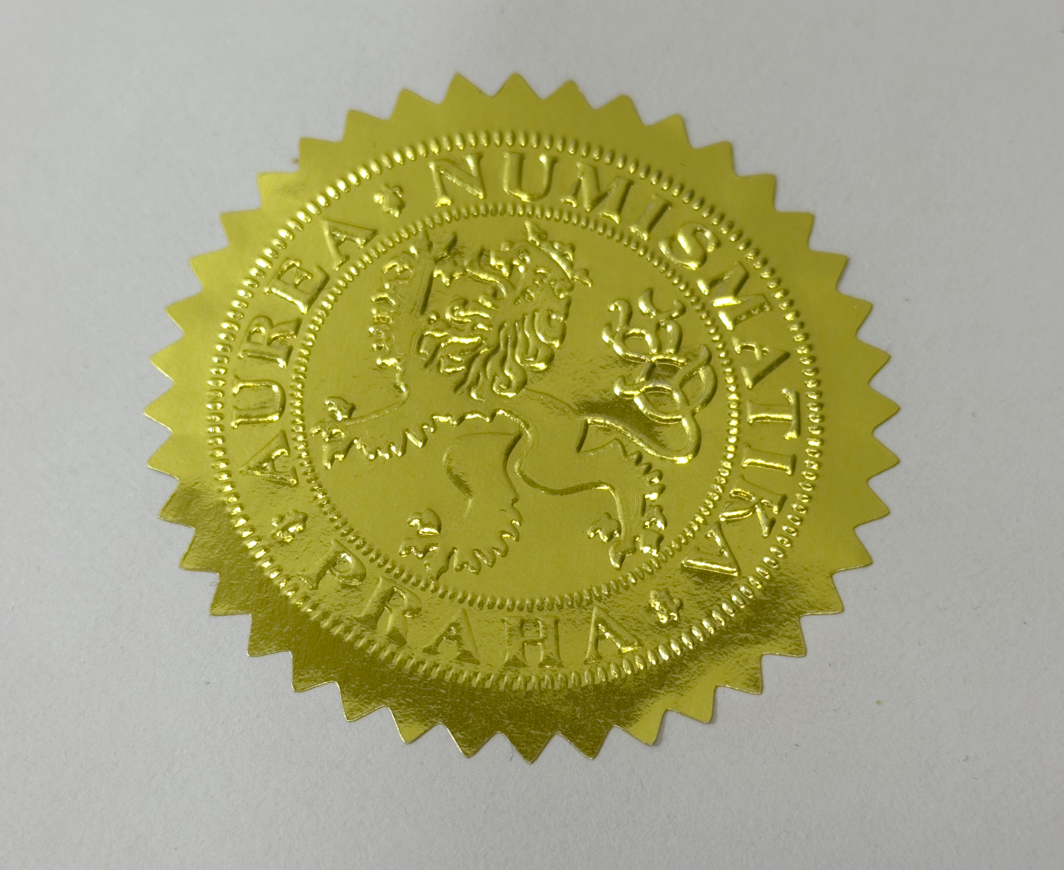 Detail reliéfního razítka