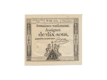 10374 francie 10 sous 23 5 1793 p a68b