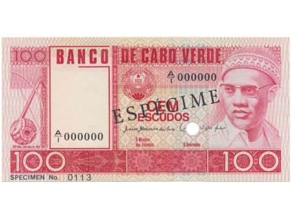 10800 10800 kapverdy 100 escudos 1977 anulat especimen p 54s