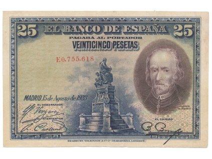 Španělsko, 25 Pesetas 1928, P.74b