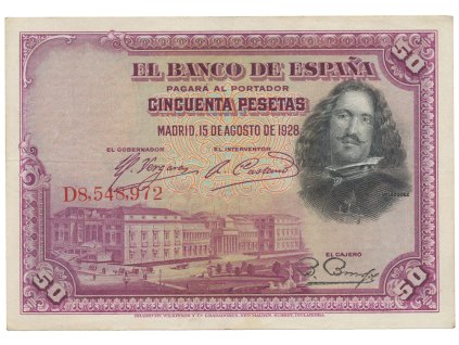 Španělsko, 50 Pesetas 1928, P.75b