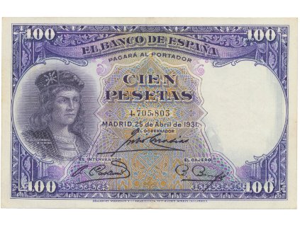 Španělsko, 100 Pesetas 1931, P.83