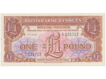 11115 11115 velka britanie 1 pound 1956 baf vojenske vydani p m29
