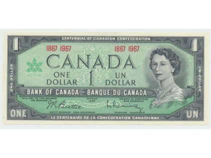 Kanada, 1 Dollar 1967, pamětní, P.84a