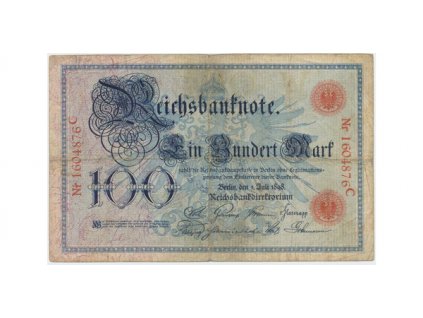 Německo, 100 Mark 1898, Ro.17