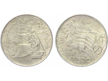 13665 italie 500 lira 1961
