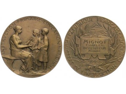 14331 14331 14331 francie medaile ministerstva skolstvi