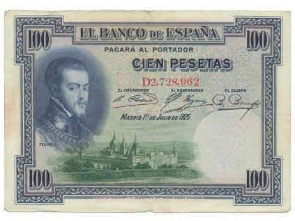 Španělsko, 100 Pesetas 1925, P.69c