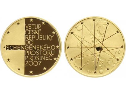 16140 16140 medaile 2007 vstup do schengenskeho prostoru