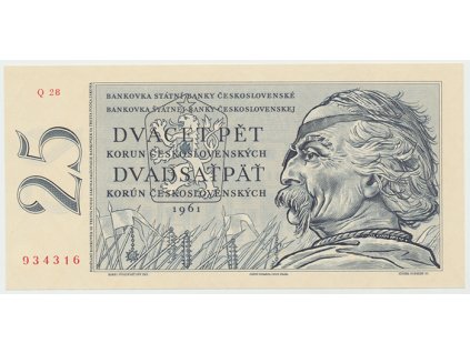 17616 17616 ceskoslovensko 25 koruna 1961 hej 100b