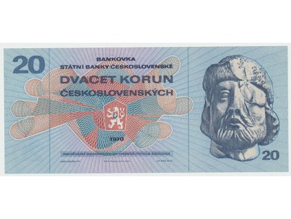 17664 ceskoslovensko 20 koruna 1970 serie f hej 104af