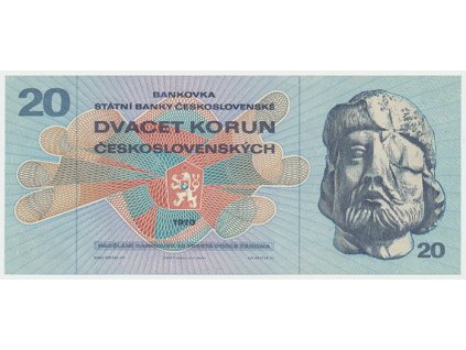 17667 ceskoslovensko 20 koruna 1970 serie l hej 104al