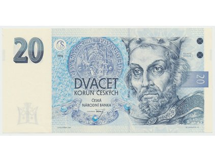 Česká republika, 20 Koruna 1994, série B (proužek vpravo), Hej.CZ13aB