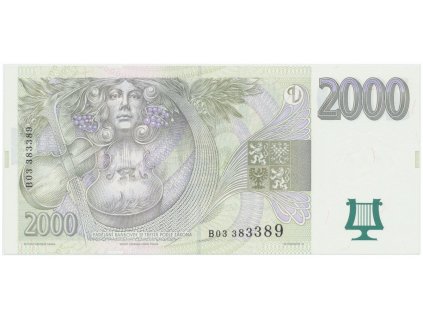 17820 ceska republika 2000 koruna 1999 serie b hej c25a
