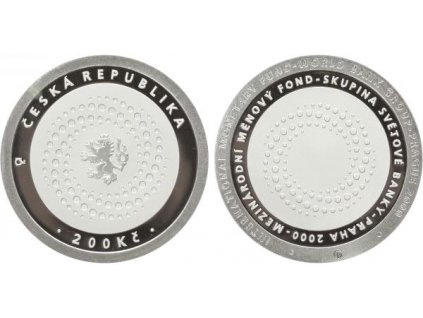 18027 200 kc 2000 mezinarodni menovy fond proof