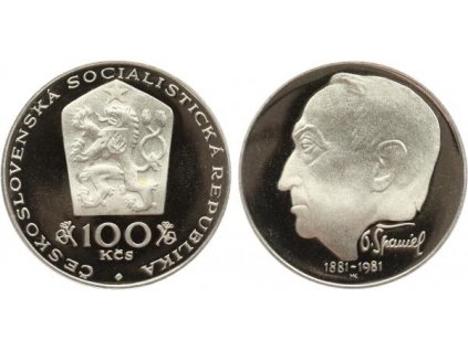 100 Kčs 1981 - Otakar Španiel, PROOF
