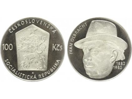 100 Kčs 1982 - Ivan Olbracht, PROOF