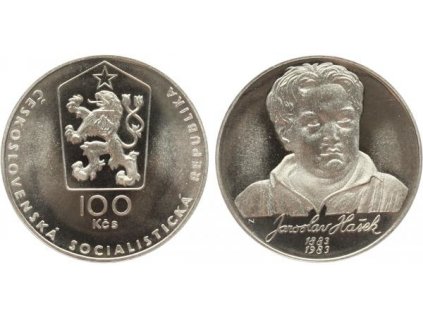100 Kčs 1983 - Jaroslav Hašek, PROOF