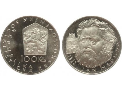 18867 100 kcs 1984 jan neruda proof