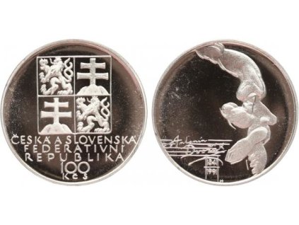 18936 100 kcs 1991 antonin dvorak proof