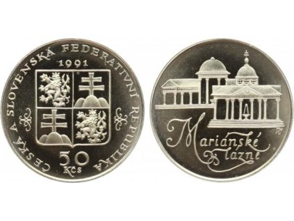 18942 18942 50 kcs 1991 marianske lazne proof