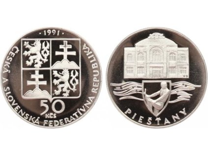 50 Kčs 1991 - Pieštany, PROOF
