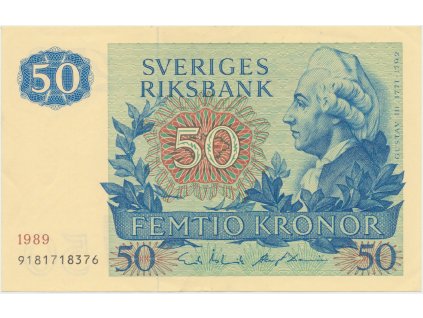 19275 19275 svedsko 50 kronor 1989 p 53d