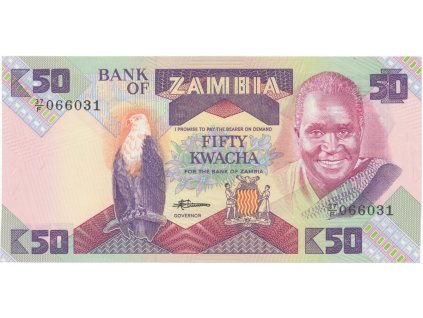 19884 19884 zambie 50 kwacha 1986 1988 p 28a