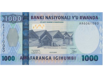 19947 rwanda 1000 francs 2004 p 31a