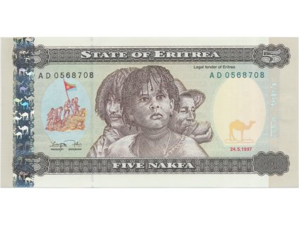 20052 eritrea 5 nakfa 1997 p 2