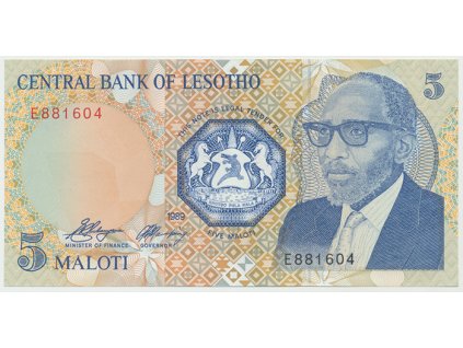 20097 20097 lesotho 5 maloti 1989 p 10