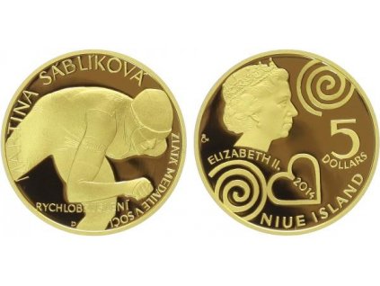 5 Dollars 2014 - Martina Sáblíková - olympijská vítězka