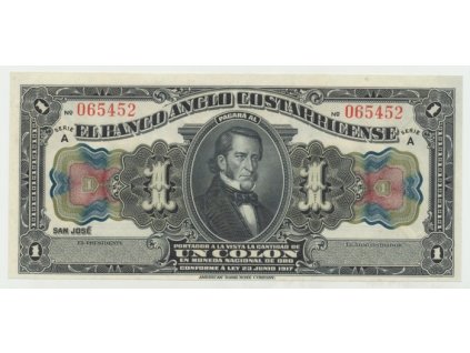 21525 kostarika 1 colon 1917 p s121r