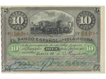 21693 kuba 10 pesos 1896 p 49a