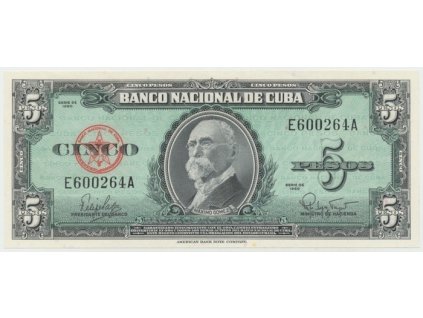 21699 21699 21699 kuba 5 pesos 1960 p 92
