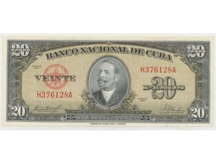 21705 21705 21705 kuba 20 pesos 1958 p 80b