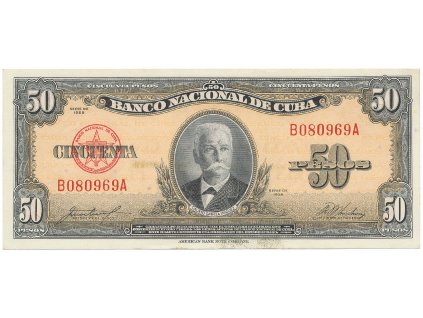 21708 21708 21708 kuba 50 pesos 1958 p 81b