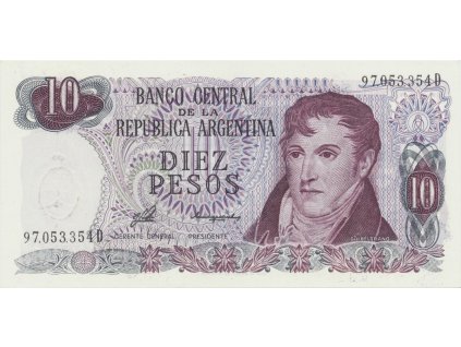 Argentina, 10 Pesos (1976~1983), P.300
